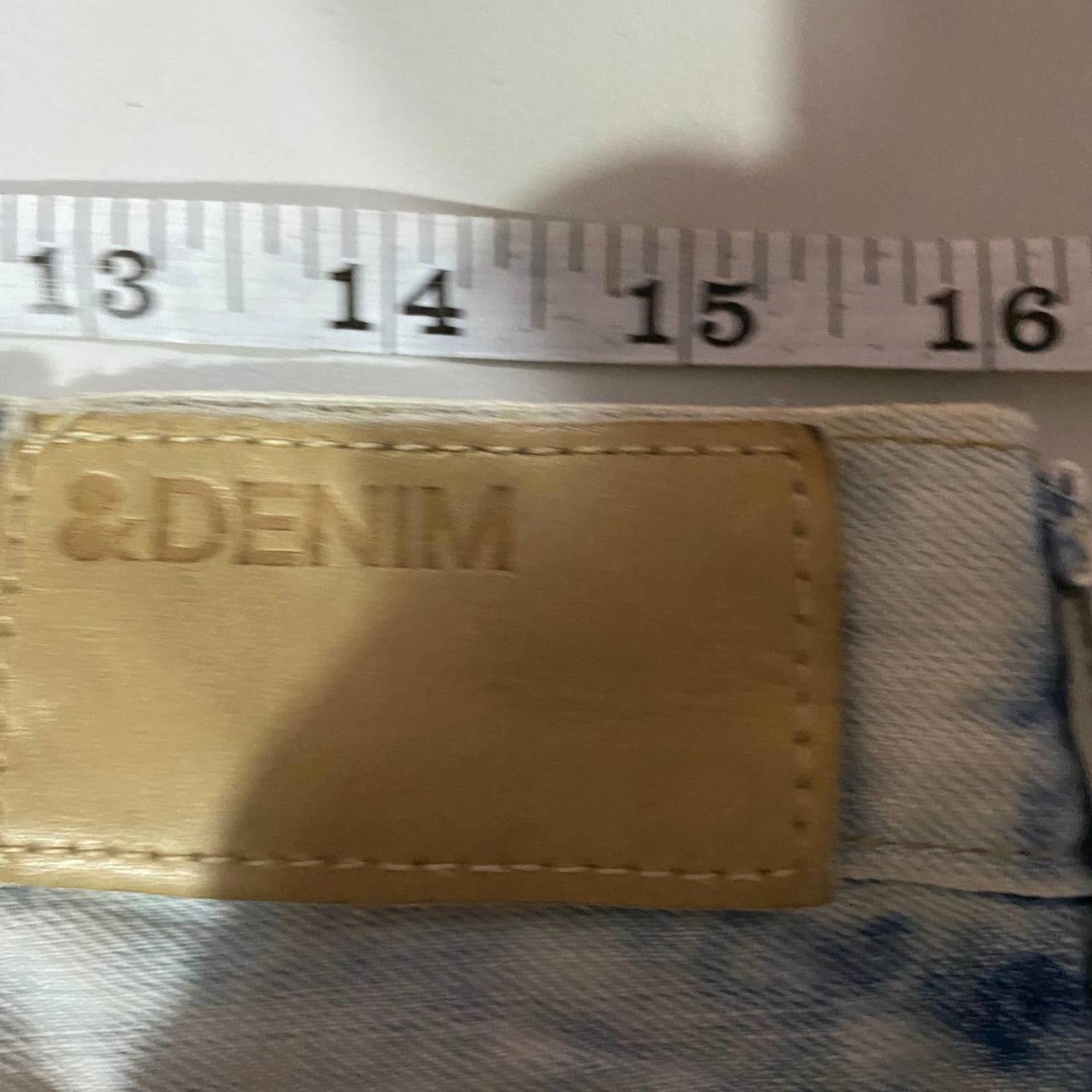 denim mini skirt  - vintage y2k mcbling 2000s - size 14