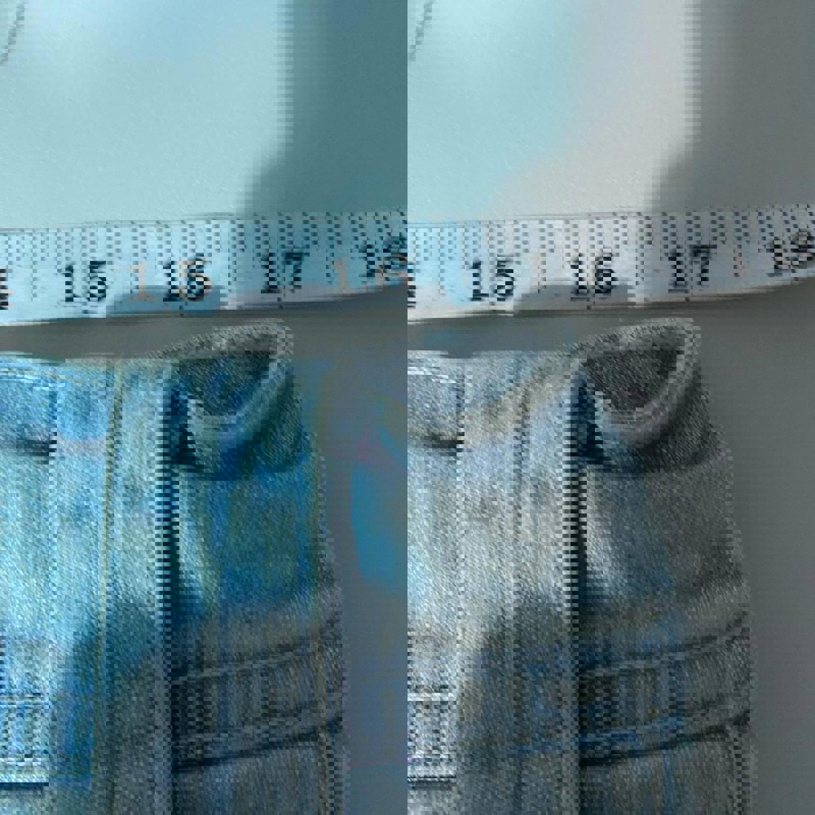 denim mini skirt  - vintage y2k mcbling 2000s - size 16 - built-in shorts