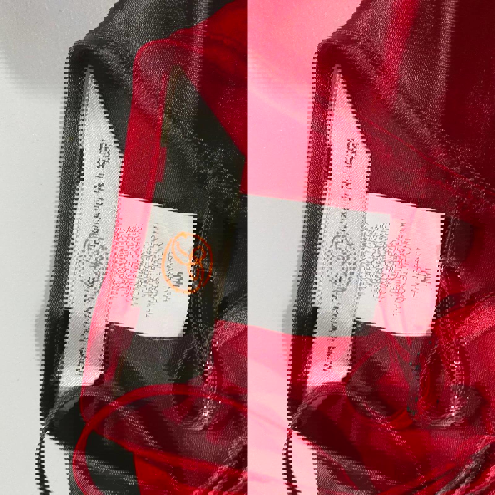 babydoll top vintage y2k 2000s mcbling red medium lace silky valentine