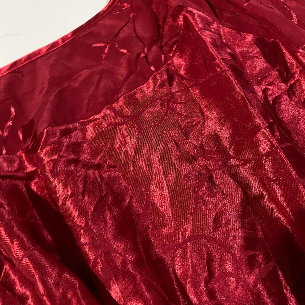 babydoll top vintage y2k 2000s mcbling red silky small valentine