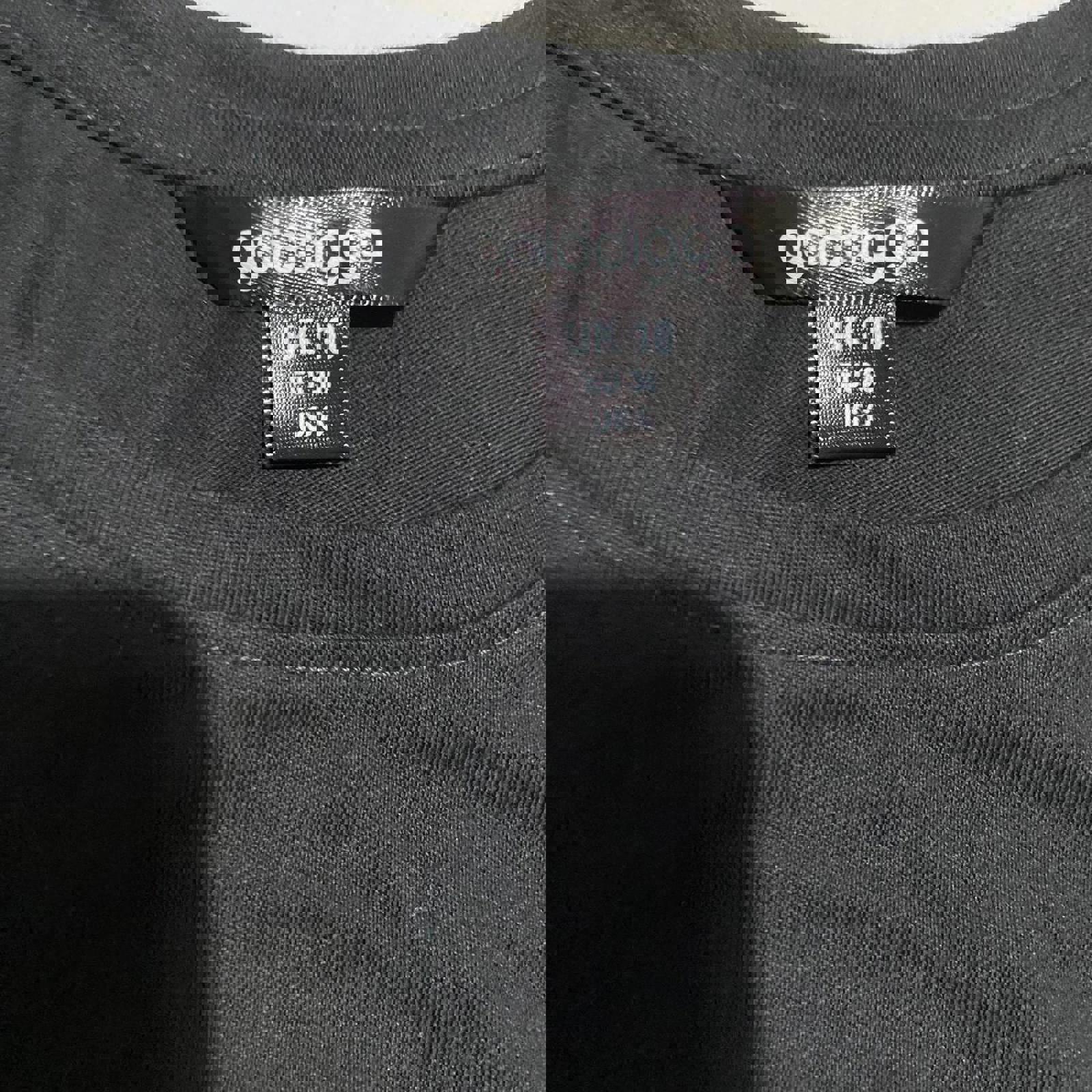 size 10 tank black gold golddigga forever couture mcbling y2k 2000s