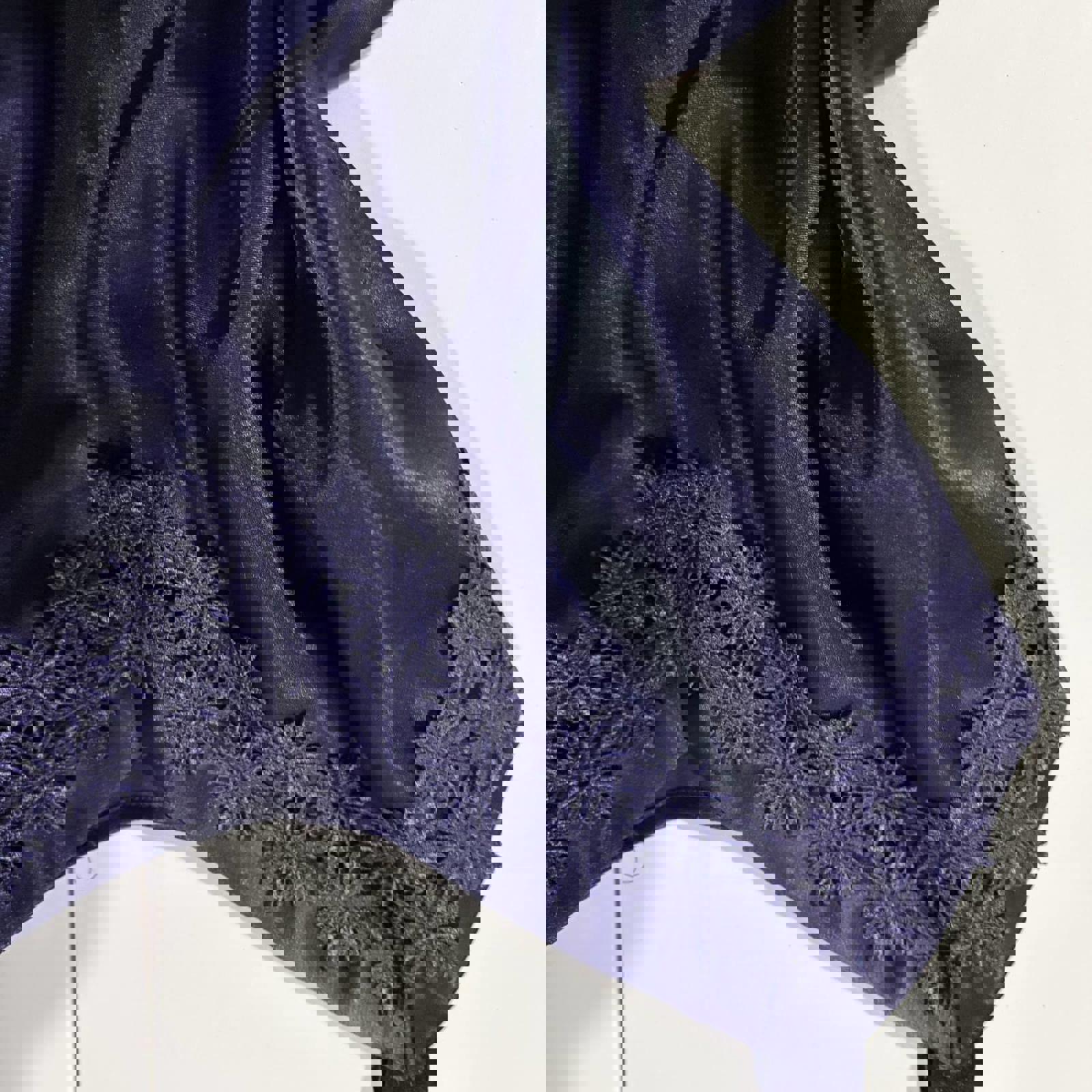 silky blue floral babydoll top vintage y2k 2000s mcbling  size 12 m&s