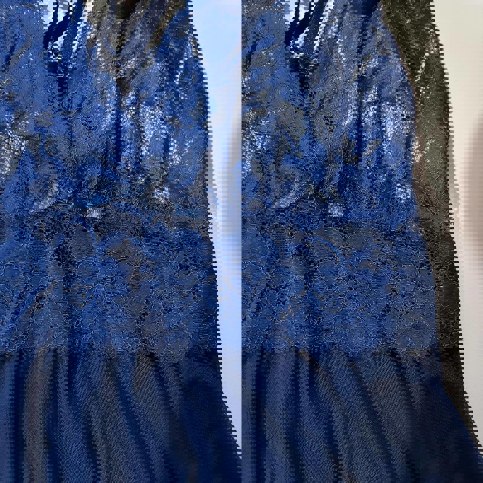 babydoll top vintage y2k 2000s mcbling blue floral xl fairy coquette