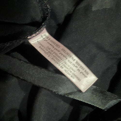 babydoll top vintage y2k 2000s mcbling black flower est small