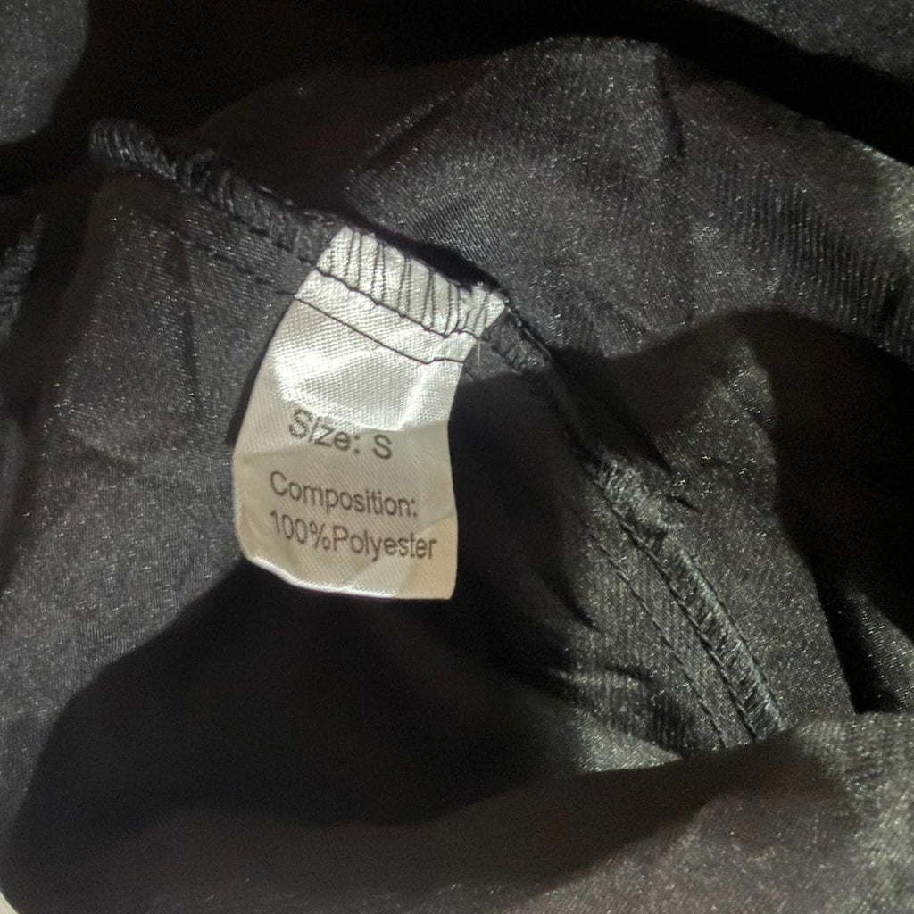 babydoll top vintage y2k 2000s mcbling size small black silky