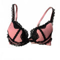 pink lace vintage y2k 2000s bra size