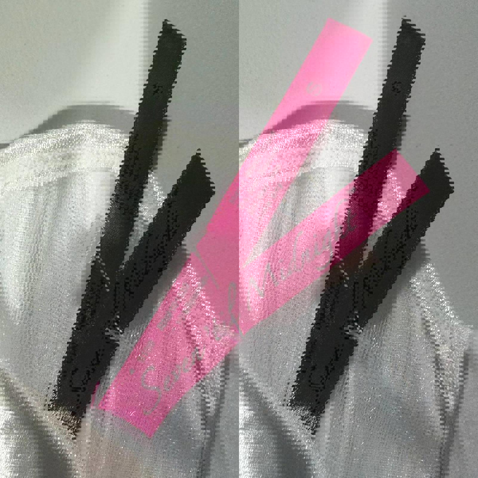 seven til midnight white silky corset lace up size small angel doll coquette