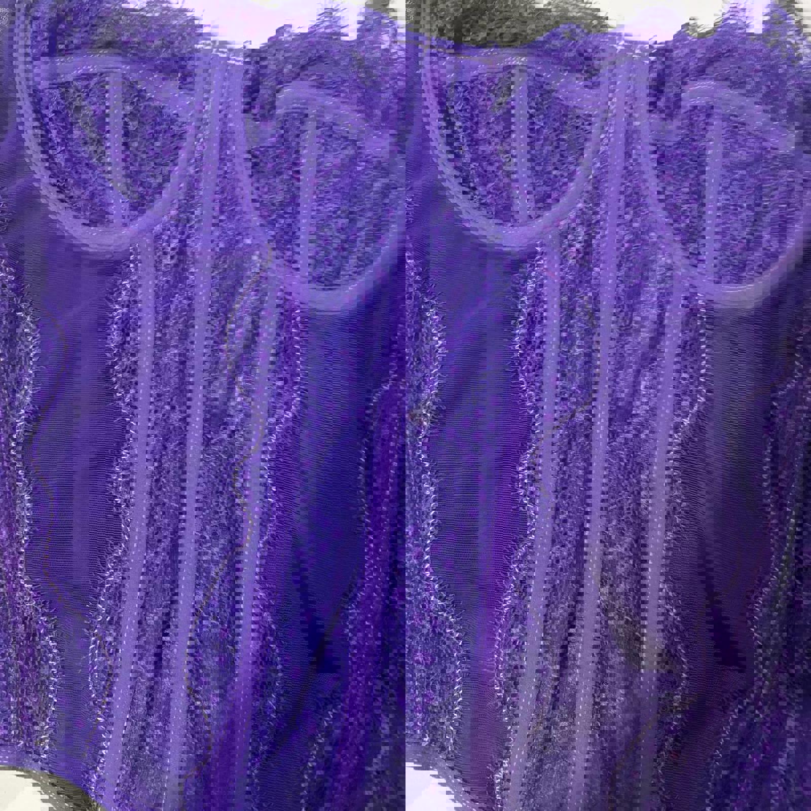 size medium babydoll top vintage y2k 2000s mcbling purple