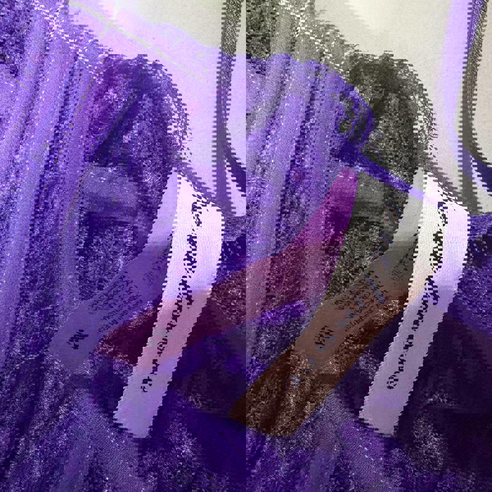 size medium babydoll top vintage y2k 2000s mcbling purple