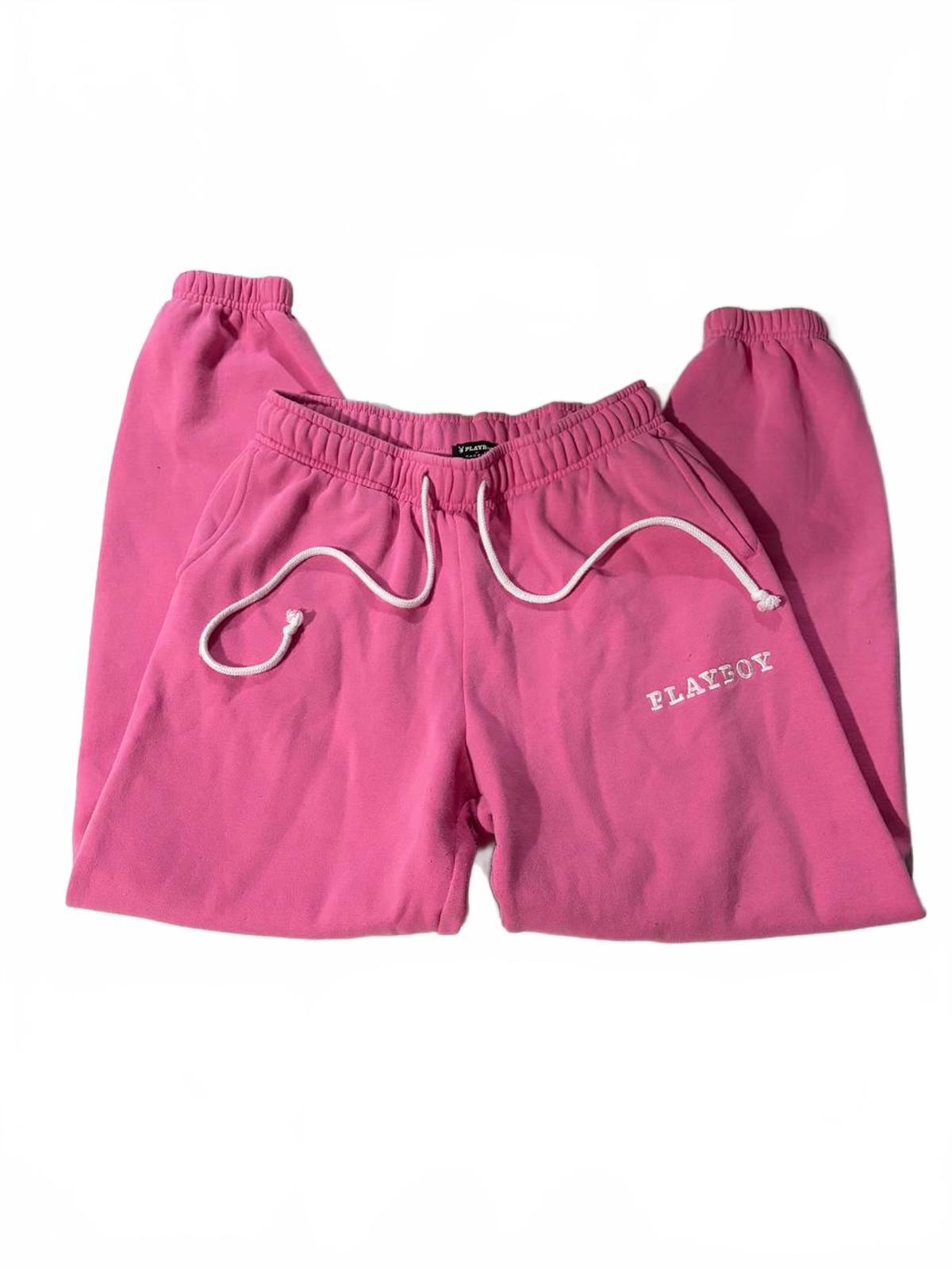 size xs pink playboy joggers y2k vibes mcblintg