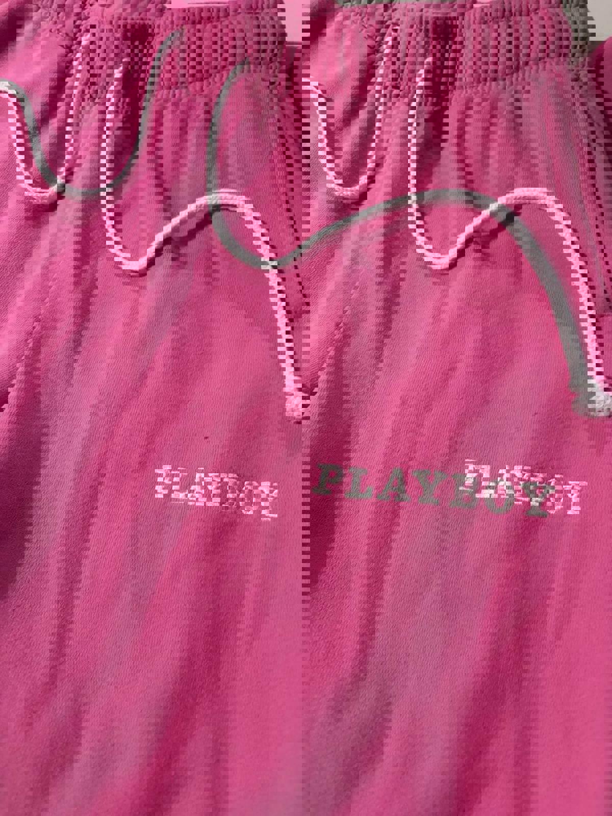 size xs pink playboy joggers y2k vibes mcblintg