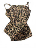 oasis leopard print size 16 y2k top