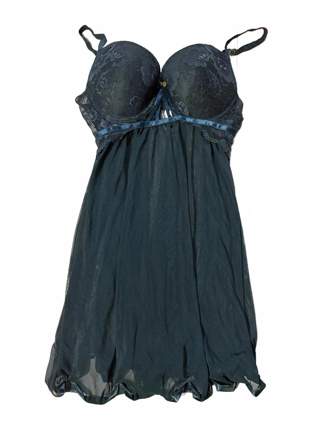 daisy fuentas medium blue babydoll top vintage y2k 2000s mcbling