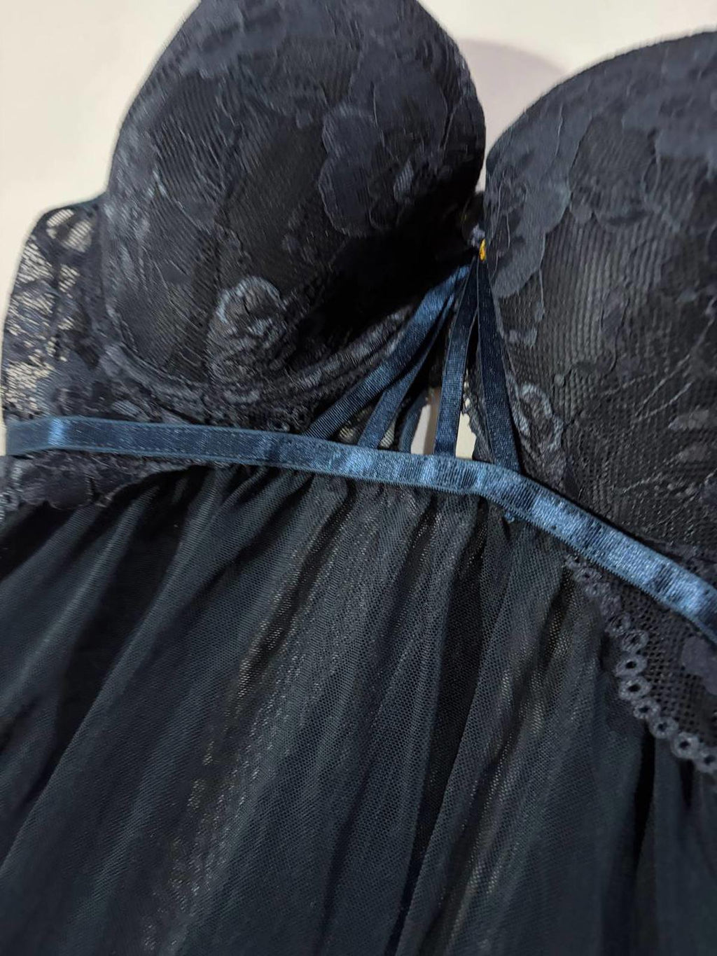 daisy fuentas medium blue babydoll top vintage y2k 2000s mcbling