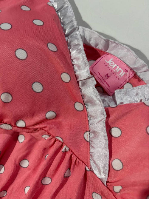 jenni m babydoll top vintage y2k 2000s mcbling pink polka dot coquette doll