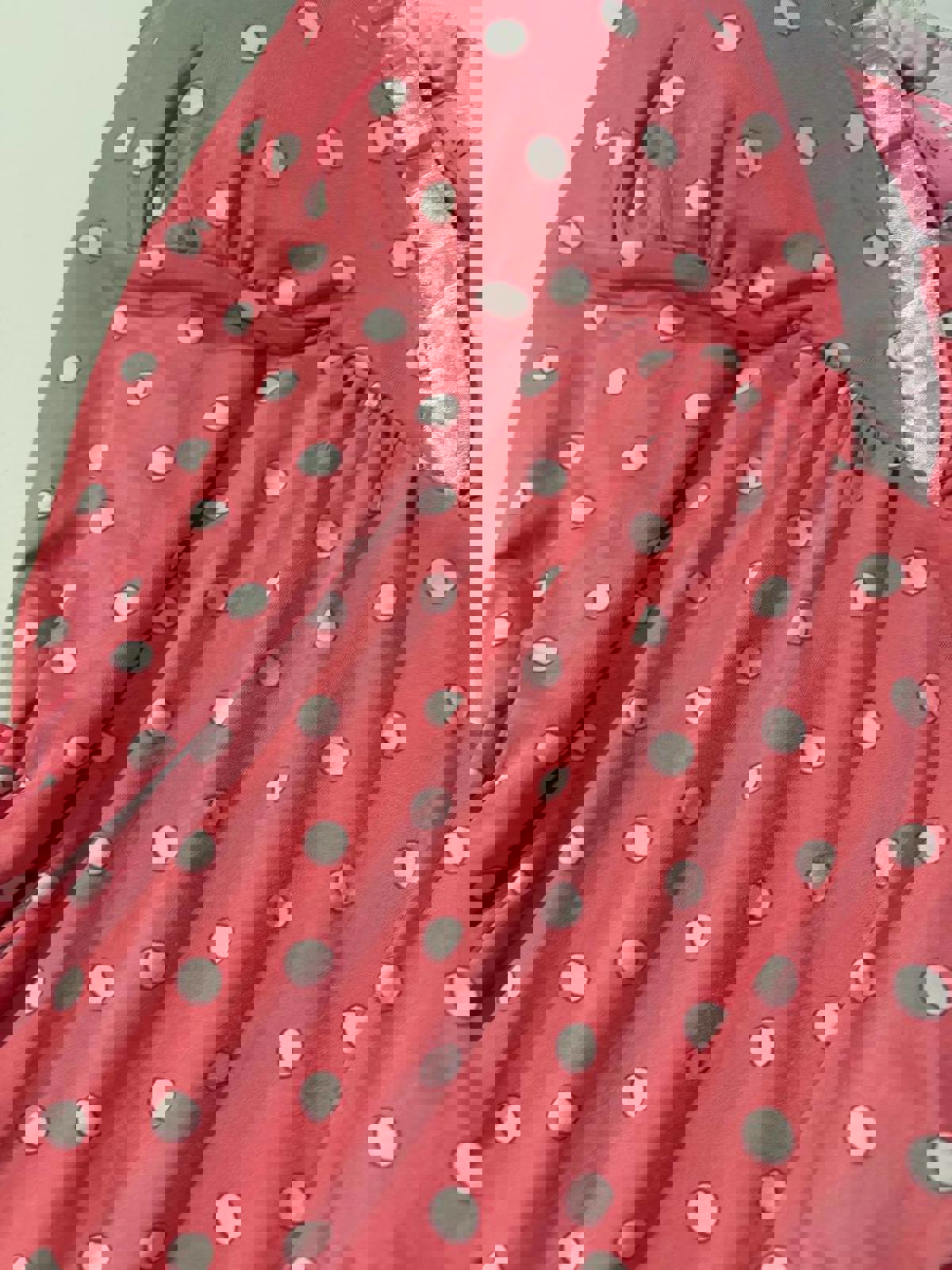 jenni m babydoll top vintage y2k 2000s mcbling pink polka dot coquette doll